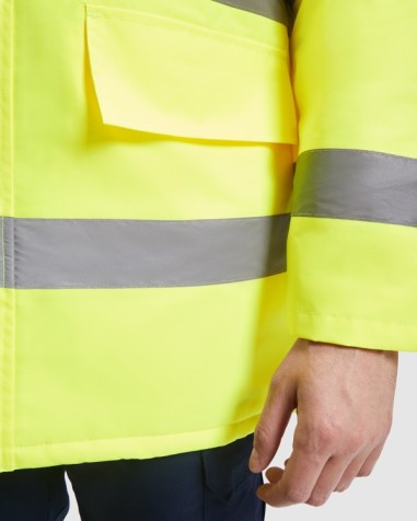 High-visibility quilted parka with... High-visibility quilted parka with...