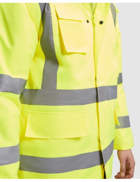 Parka matelassée haute visibilité en tissu imperméable - MERAK ROLY