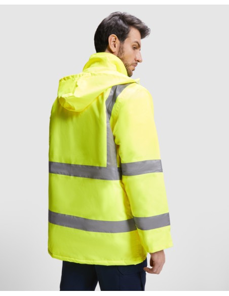Parka encoixinada d´alta visibilitat combinada, teixit impermeable - MERAK ROLY
