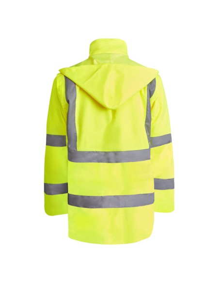 Parka encoixinada d´alta visibilitat combinada, teixit impermeable - MERAK ROLY