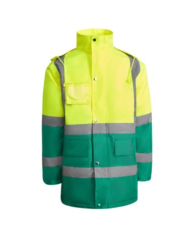 High-visibility quilted parka with... High-visibility quilted parka with...