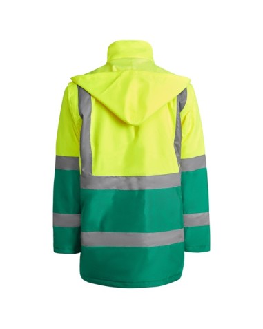 High-visibility quilted parka with... High-visibility quilted parka with...
