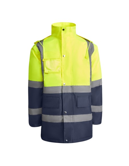Parka encoixinada d´alta visibilitat combinada, teixit impermeable - MERAK ROLY