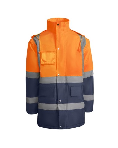 High-visibility quilted parka with... High-visibility quilted parka with...