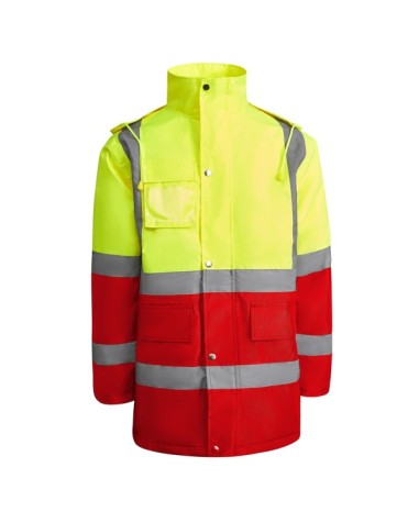 High-visibility quilted parka with... High-visibility quilted parka with...