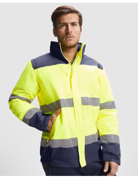 High-visibility padded parka, waterproof fabric - EPSYLON ROLY