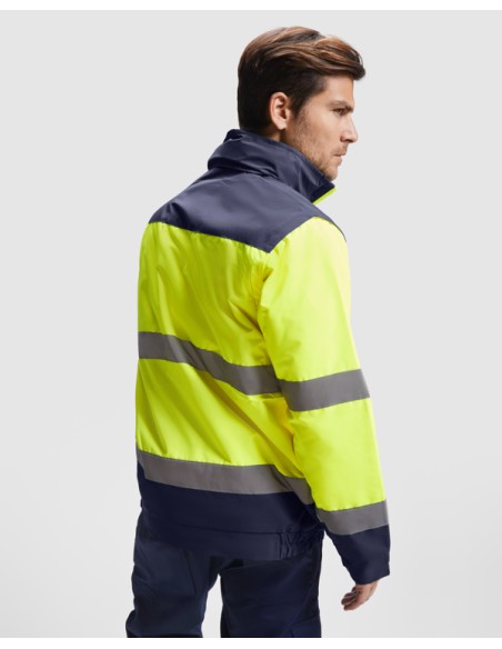 High-visibility padded parka, waterproof fabric - EPSYLON ROLY