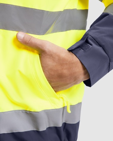 High-visibility padded parka,... High-visibility padded parka,...