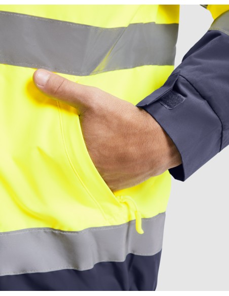 High-visibility padded parka, waterproof fabric - EPSYLON ROLY