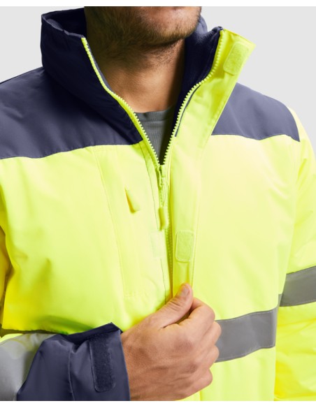 High-visibility padded parka, waterproof fabric - EPSYLON ROLY