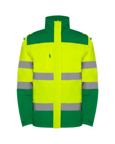 High-visibility padded parka,... High-visibility padded parka,...