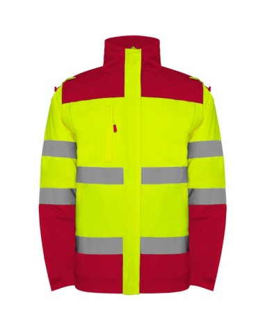 High-visibility padded parka,... High-visibility padded parka,...
