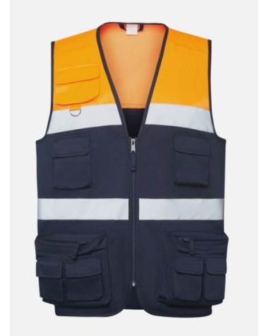 Gilet multipoches haute visibilité -... Gilet multipoches haute visibilité -...