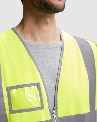 High-visibility zippered vest - POLUX... High-visibility zippered vest - POLUX...