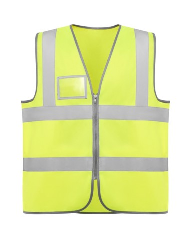 High-visibility zippered vest - POLUX... High-visibility zippered vest - POLUX...
