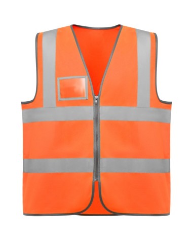 High-visibility zippered vest - POLUX... High-visibility zippered vest - POLUX...