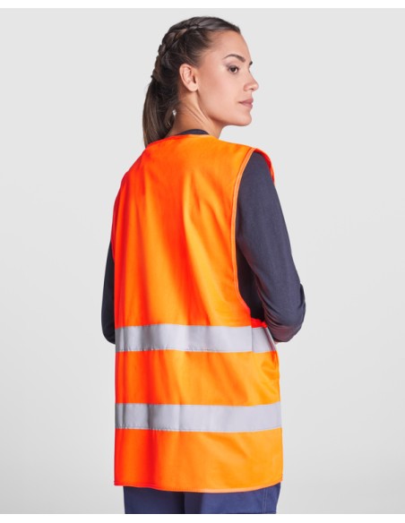 High-visibility vest with Velcro closure - SIRIO ROLY