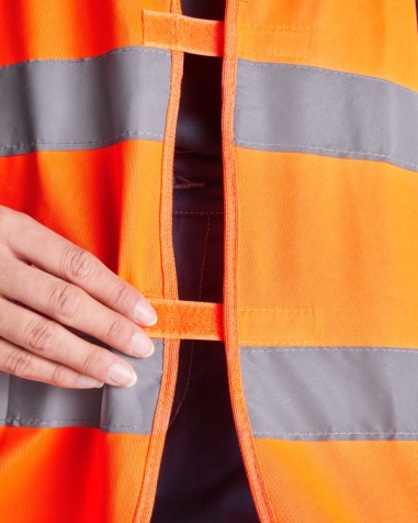 Gilet haute visibilité avec fermeture... Gilet haute visibilité avec fermeture...