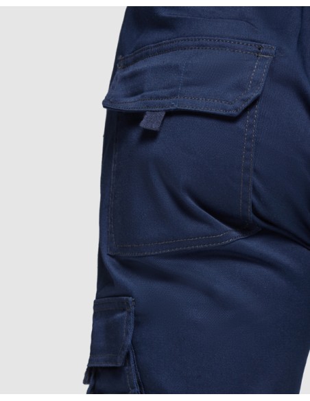 High-visibility, multi-pocket stretch work trousers - DAILY STRETCH HV ROLY