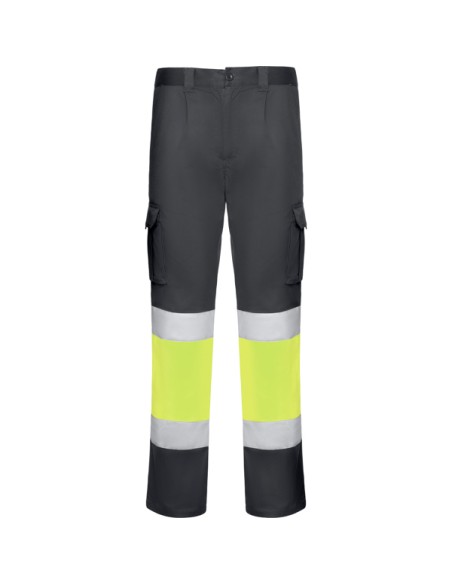 High-visibility, multi-pocket stretch work trousers - DAILY STRETCH HV ROLY