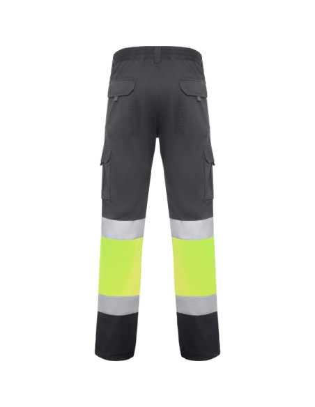 High-visibility, multi-pocket stretch work trousers - DAILY STRETCH HV ROLY