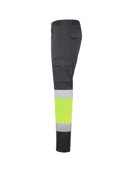 High-visibility, multi-pocket stretch work trousers - DAILY STRETCH HV ROLY