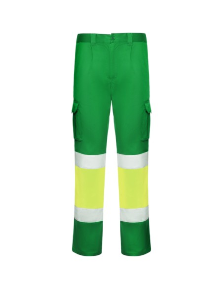 High-visibility, multi-pocket stretch work trousers - DAILY STRETCH HV ROLY