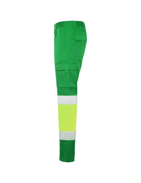 High-visibility, multi-pocket stretch work trousers - DAILY STRETCH HV ROLY