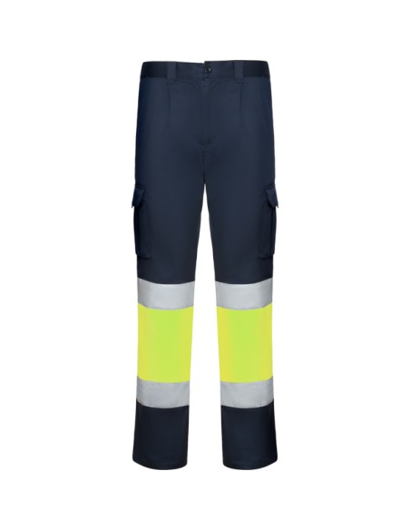 High-visibility, multi-pocket stretch work trousers - DAILY STRETCH HV ROLY