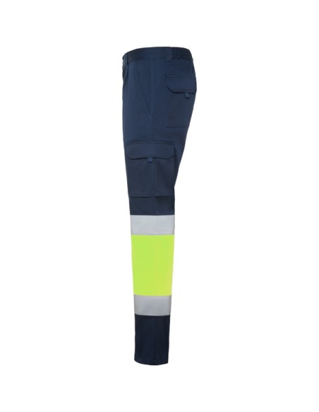 High-visibility, multi-pocket stretch work trousers - DAILY STRETCH HV ROLY