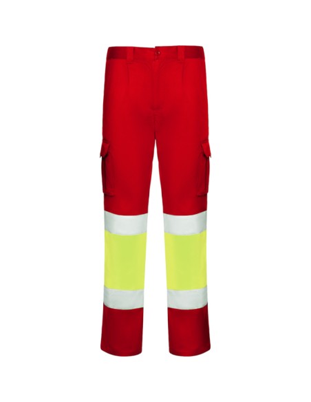High-visibility, multi-pocket stretch work trousers - DAILY STRETCH HV ROLY