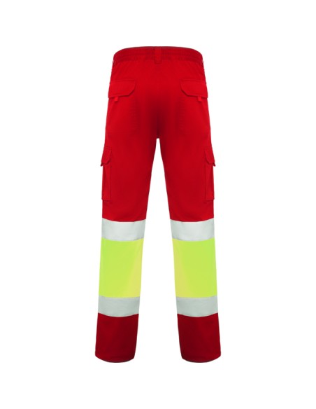 High-visibility, multi-pocket stretch work trousers - DAILY STRETCH HV ROLY