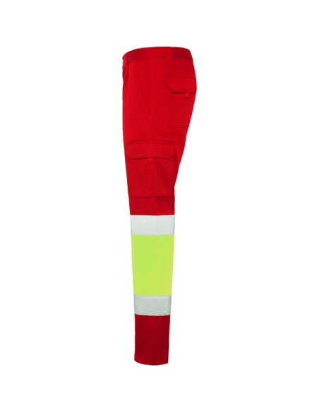 High-visibility, multi-pocket stretch work trousers - DAILY STRETCH HV ROLY