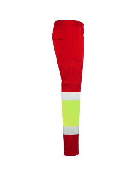 High-visibility, multi-pocket stretch work trousers - DAILY STRETCH HV ROLY