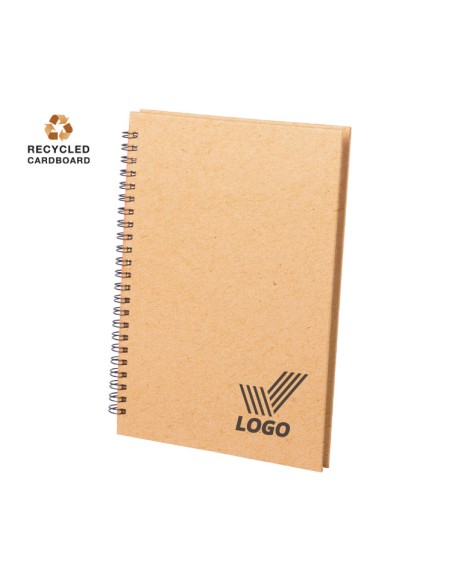 Recycled cardboard notebook 80 sheets (16.6x21.7cm) - Gulliver