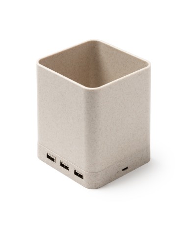 Plastic pencil holder with wheat... Plastic pencil holder with wheat...