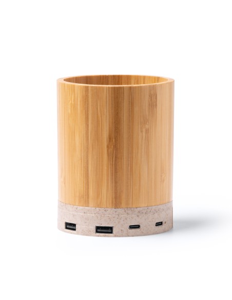 Bamboo Pencil Holder with Wireless Charging Function - CELIK