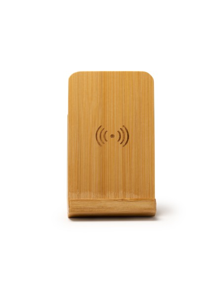 Porte-crayon en bambou avec chargeur sans fil 10 W - KODIX