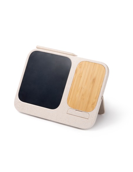 Pizarra digital con cargador Inalambrico de Bambu - VOLTER