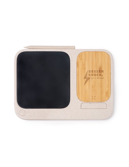 Digital Whiteboard with Bamboo Wireless Charger - VOLTER
