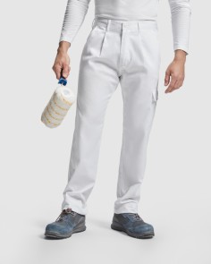 White work trousers made of...