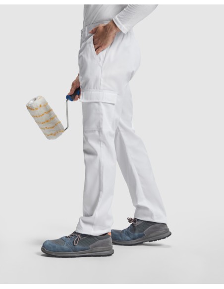 Pantalon de travail blanc en tissu résistant - PINTOR ROLY