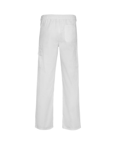 Pantalón laboral blanco tejido...