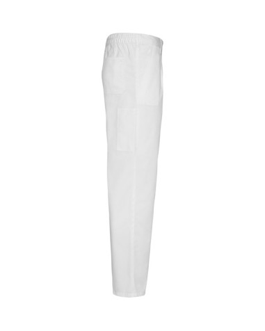 Pantalon de travail blanc en tissu...