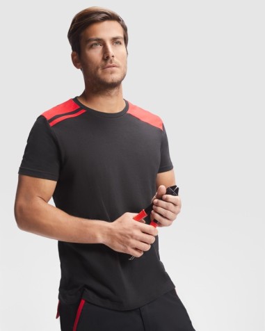 Short-sleeved T-shirt in mixed colors...