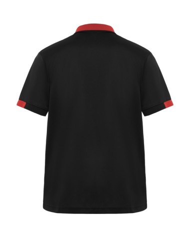 Short-sleeved polo shirt in mixed...