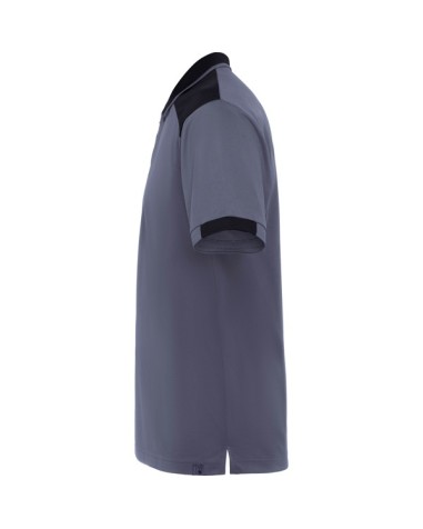 Short-sleeved polo shirt in mixed...