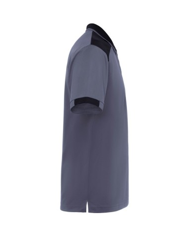 Short-sleeved polo shirt in mixed...