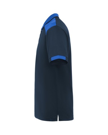 Short-sleeved polo shirt in mixed...