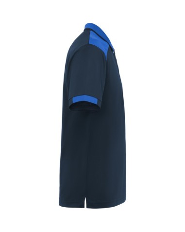 Short-sleeved polo shirt in mixed...